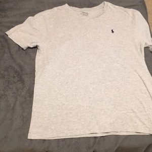 Grey Vneck polo T 😎